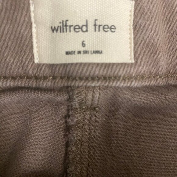 Wilfred Free Brown Cargo Pants Size 6 – High Waist Utility Streetwear - Picture 8 of 10